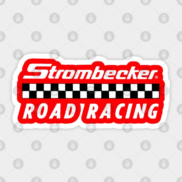 Strombecker Road Racing White Sticker by Strombecker Style